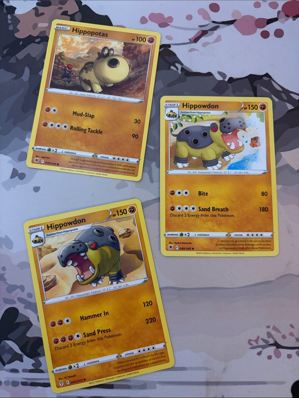 Hippopotas & Hippowdon Evolution Lot | 3 Pokémon Cards | ✨5/$25✨